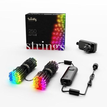 Twinkly - LED RGB dimbaar buitenlichtsnoer STRINGS 250xLED 23,5m IP44 Wi-Fi