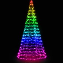 Twinkly - LED RGB Kerstboom voor Buiten LIGHT TREE 300xLED 2m IP44 Wi-Fi
