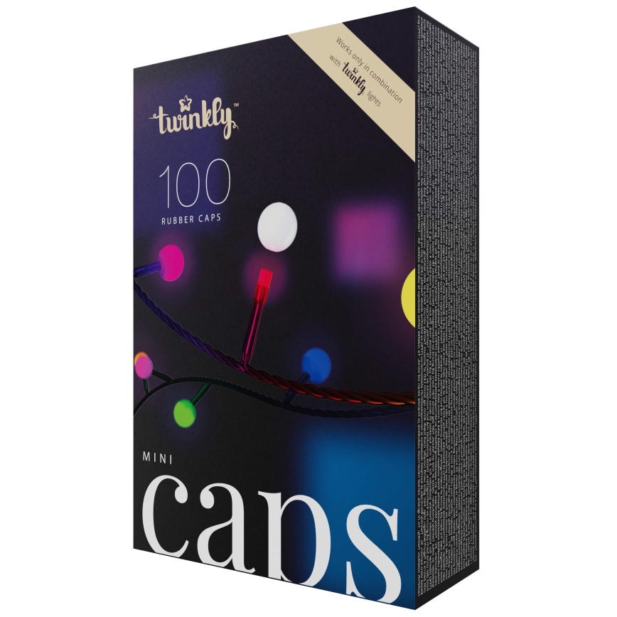 Twinkly - Decoratieve siliconen eindkappen MINI CAPS 100 st.