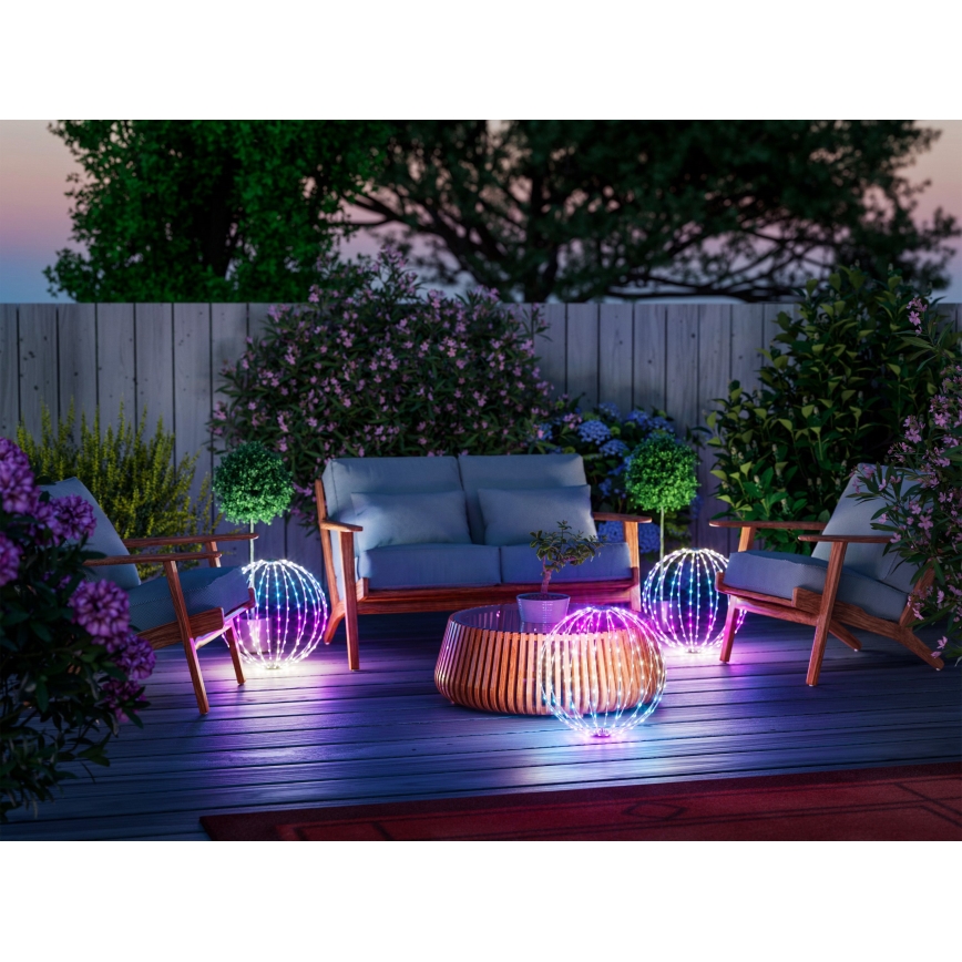 Twinkly - LED RGBW dimbare buitendecoratie SPHERE 210xLED IP44 Wi-Fi