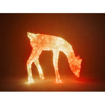 Twinkly - LED RGBW Dimbaar buitenshuis Kerstmis rendier REINGEERS 160xLED IP44 Wi-Fi