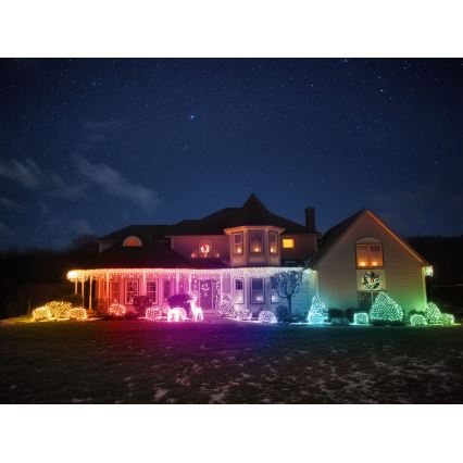 Twinkly - LED RGBW Dimbaar buitenshuis Kerstmis rendier REINGEERS 160xLED IP44 Wi-Fi