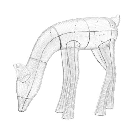 Twinkly - LED RGBW Dimbaar buitenshuis Kerstmis rendier REINGEERS 160xLED IP44 Wi-Fi