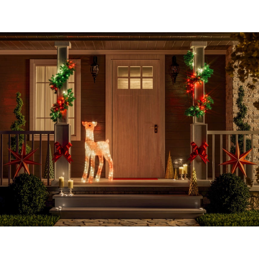 Twinkly - Dimbare RGBW LED buitenkerstrendier REINGEERS 200xLED IP44 Wi-Fi