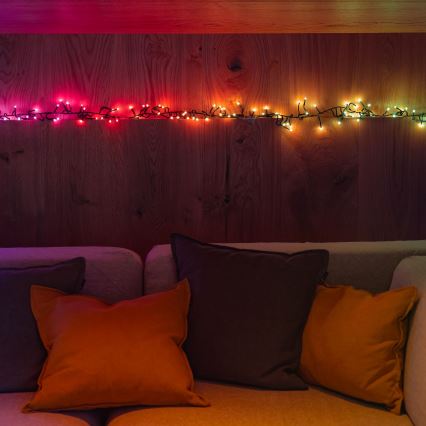 Twinkly - LED RGBW Dimbaar buitenshuis Kerst lichtsnoer CLUSTER 400xLED 9,5m IP44 Wi-Fi