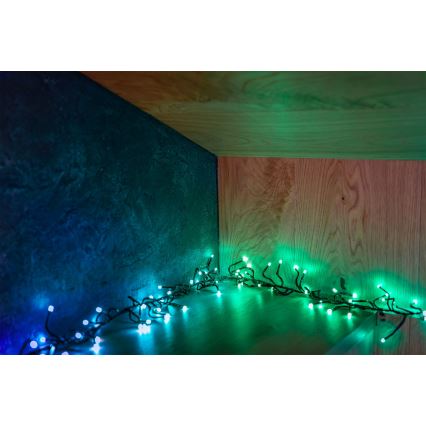 Twinkly - LED RGBW Dimbaar buitenshuis Kerst lichtsnoer CLUSTER 400xLED 9,5m IP44 Wi-Fi