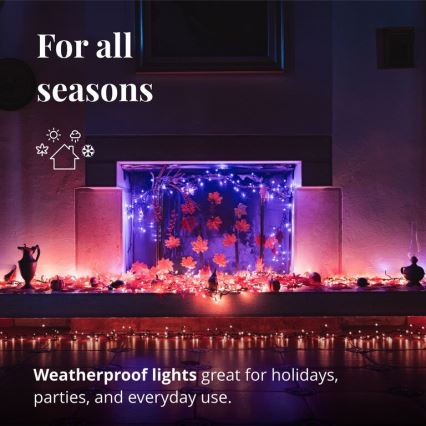Twinkly - LED RGBW Dimbaar buitenshuis Kerst lichtsnoer CLUSTER 400xLED 9,5m IP44 Wi-Fi