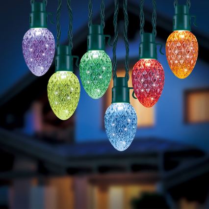 Twinkly - LED RGB Dimbaar buitenshuis Kerst lichtsnoer FACETED 40xLED 14,5 m IP44 Wi-Fi