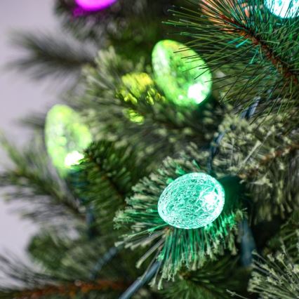 Twinkly - LED RGB Dimbaar buitenshuis Kerst lichtsnoer FACETED 80xLED 26,5 m IP44 Wi-Fi