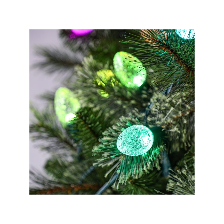 Twinkly - LED RGB Dimbaar buitenshuis Kerst lichtsnoer FACETED 80xLED 26,5 m IP44 Wi-Fi