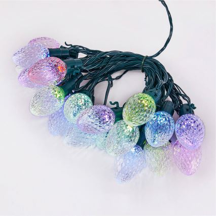 Twinkly - LED RGB Dimbaar buitenshuis Kerst lichtsnoer FACETED 80xLED 26,5 m IP44 Wi-Fi