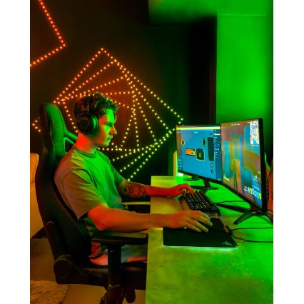 Twinkly - LED RGB Dimbare kerstketting DOTS 60xLED 7 m USB Wi-Fi