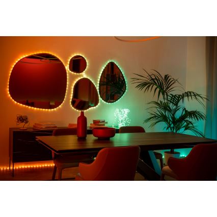 Twinkly - LED RGB Dimbare kerstketting DOTS 60xLED 7 m USB Wi-Fi