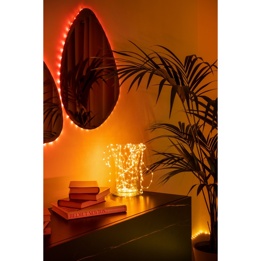 Twinkly - LED RGB Dimbare kerstketting DOTS 60xLED 7 m USB Wi-Fi