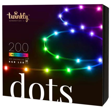 Twinkly - LED RGB Buiten dimbaar strip DOTS 200xLED 10 m IP44 WiFi