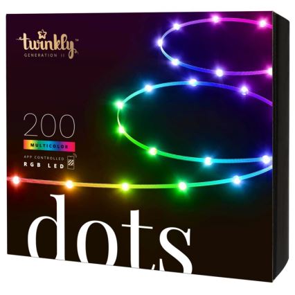 Twinkly - LED RGB Buiten dimbaar strip DOTS 200xLED 10 m IP44 Wi-Fi