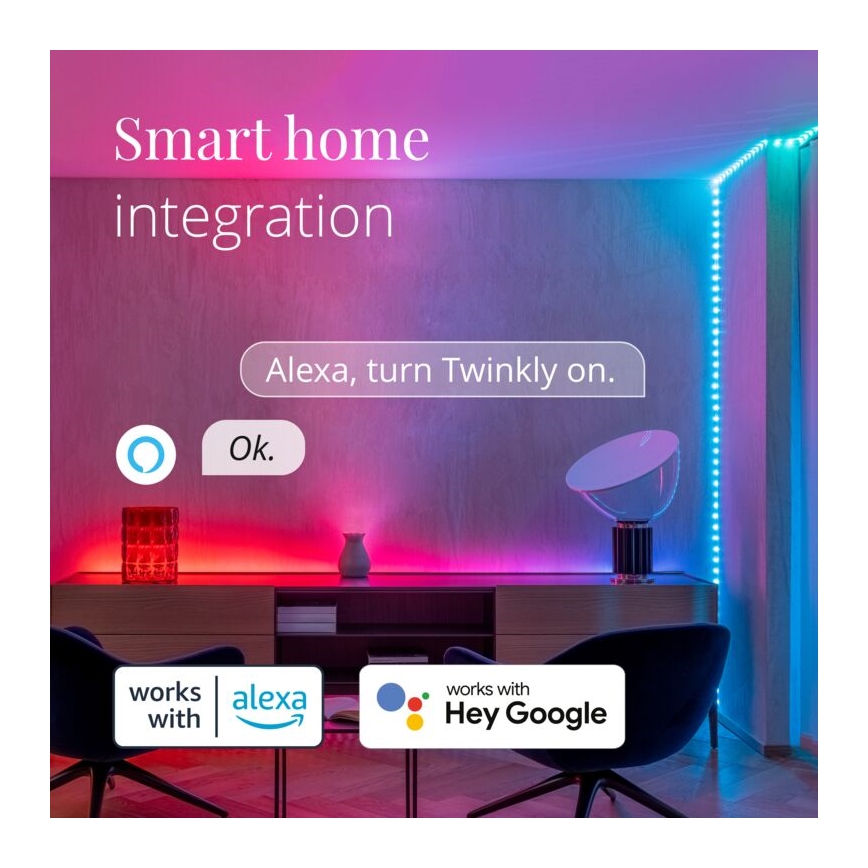 Twinkly - LED RGB Buiten dimbaar strip DOTS 400xLED 20 m IP44 Wi-Fi