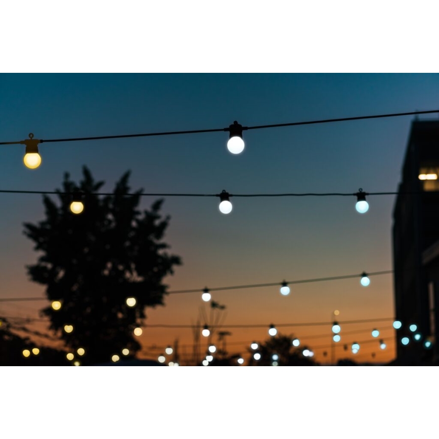 Twinkly - LED Dimbaar buitenshuis Decoratieve lichtsnoer FESTOON 20xLED 14m IP44 Wi-Fi