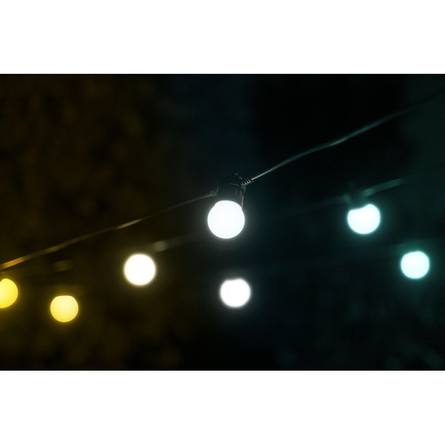 Twinkly - LED Dimbaar buitenshuis Decoratieve lichtsnoer FESTOON 20xLED 14m IP44 Wi-Fi