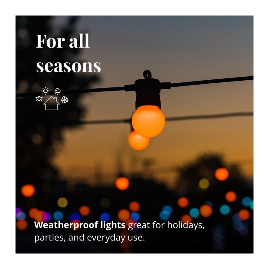 Twinkly - LED RGB Dimbaar buitenshuis Decoratieve lichtsnoer FESTOON 20xLED 14m IP44 Wi-Fi