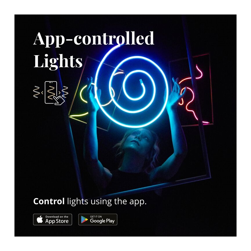 Twinkly - LED RGB Dimbare strip FLEX 200xLED 2 m Wi-Fi