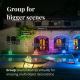 Twinkly - LED RGB Dimbaar buitenshuis Kerst gordijn ICICLE 190xLED 11,5m IP44 Wi-Fi