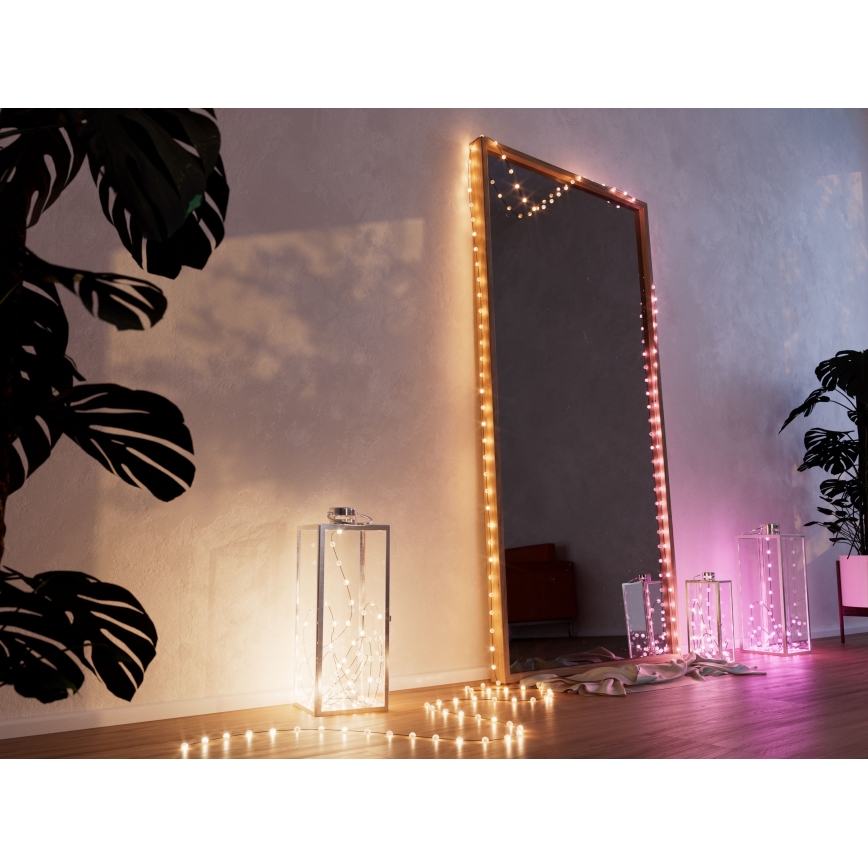 Twinkly - LED RGB Dimbaar Kerst lichtsnoer CANDIES 100xLED 8 m USB Wi-Fi