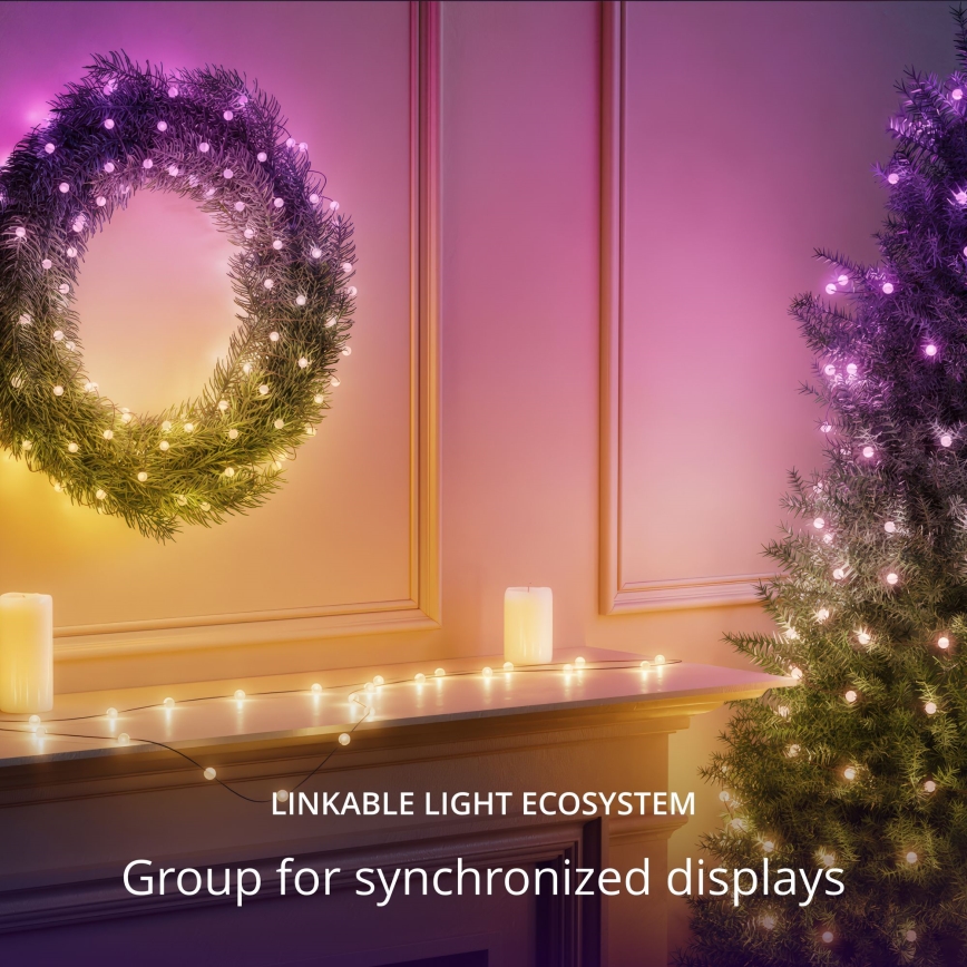 Twinkly - LED RGB Dimbaar Kerst lichtsnoer CANDIES 100xLED 8 m USB Wi-Fi