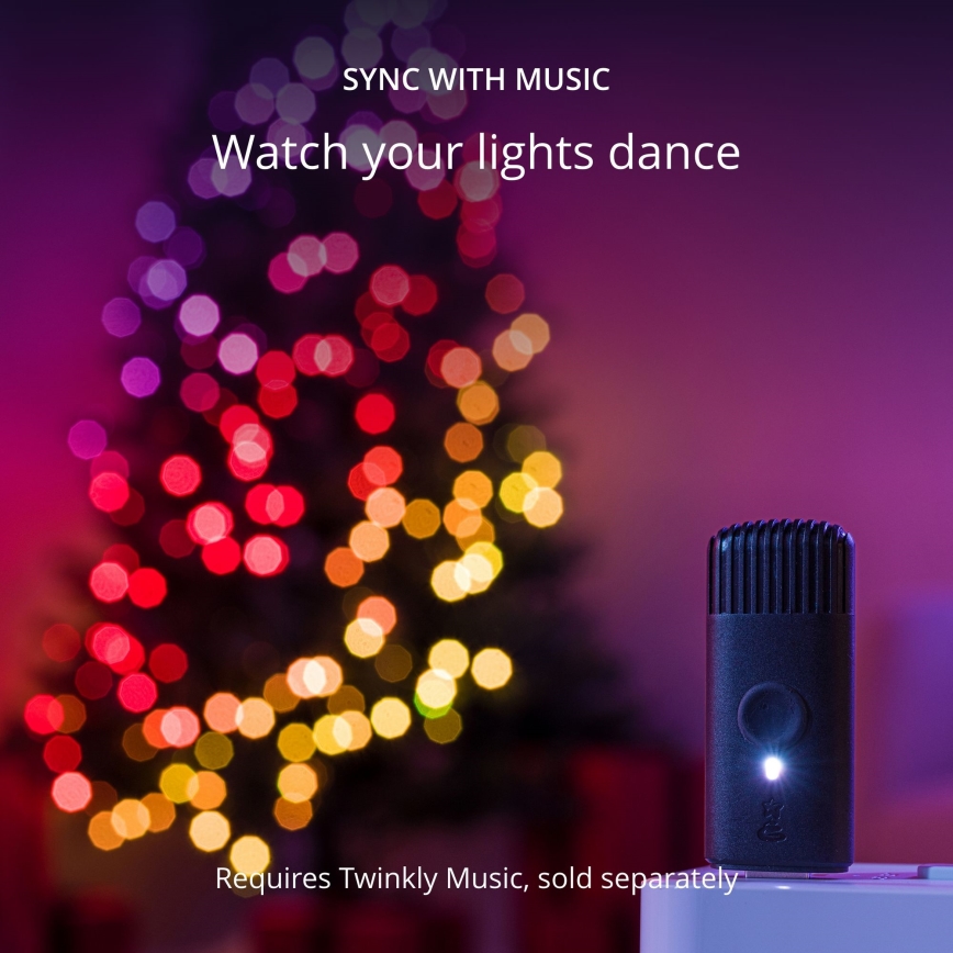 Twinkly - LED RGB Dimbaar Kerst lichtsnoer CANDIES 100xLED 8 m USB Wi-Fi
