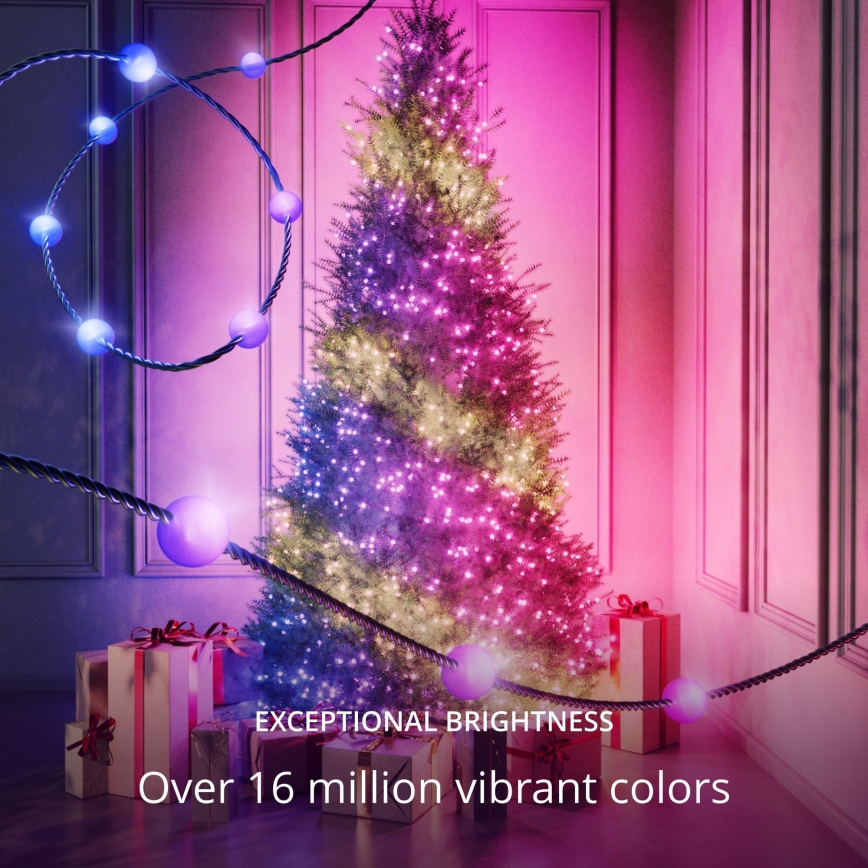 Twinkly - LED RGB Dimbaar Kerst lichtsnoer CANDIES 100xLED 8 m USB Wi-Fi