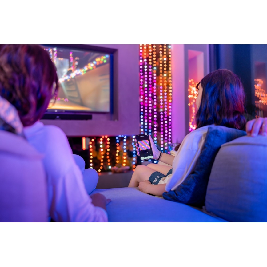 Twinkly - LED RGB Dimbaar Kerst lichtsnoer CANDIES 200xLED 14 m USB Wi-Fi