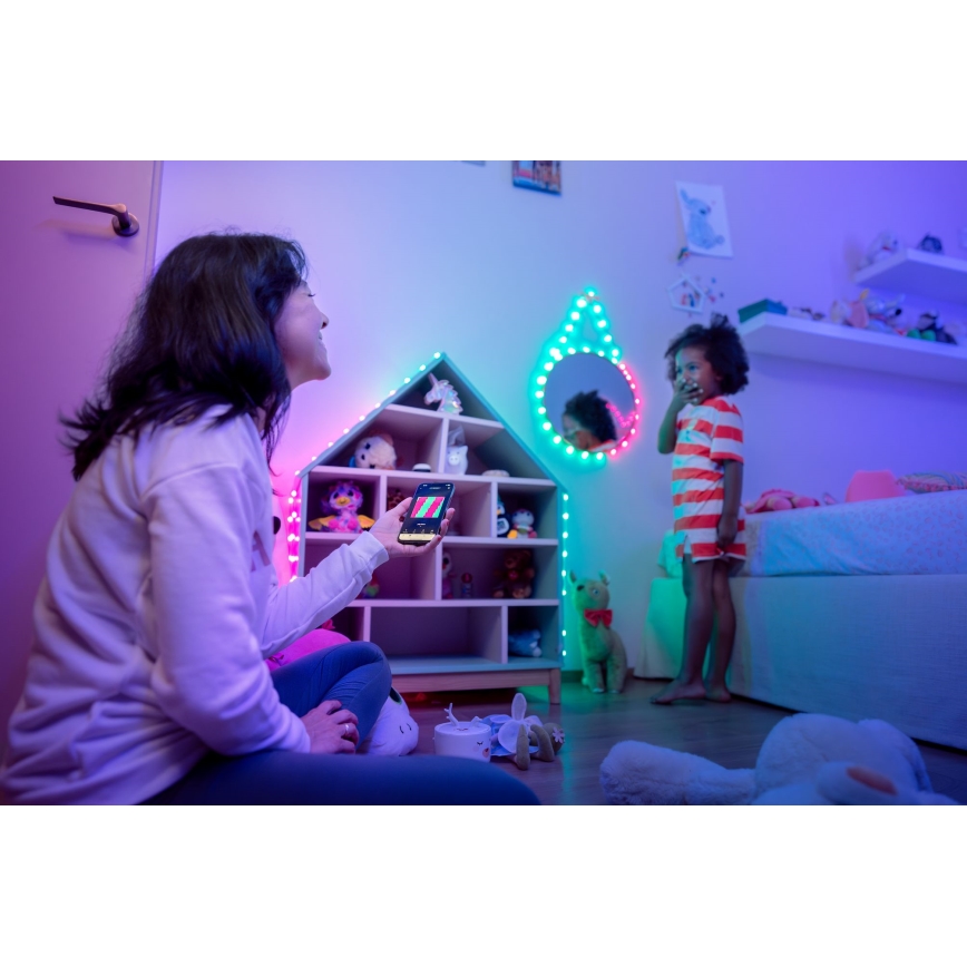Twinkly - LED RGB Dimbaar Kerst lichtsnoer CANDIES 200xLED 14 m USB Wi-Fi