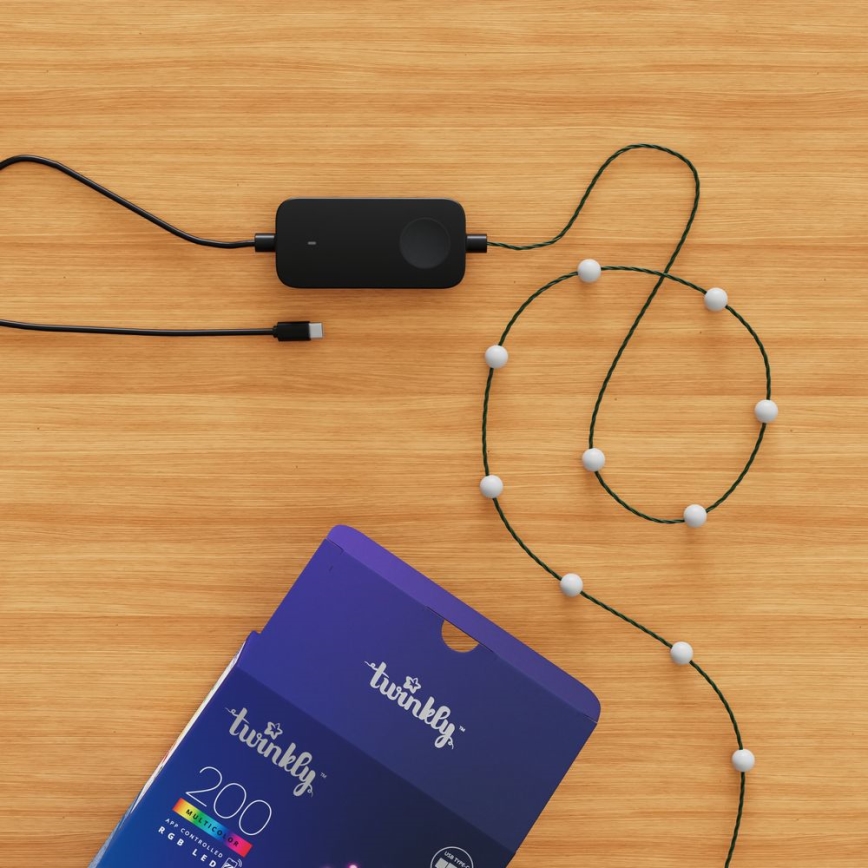 Twinkly - LED RGB Dimbaar Kerst lichtsnoer CANDIES 200xLED 14 m USB Wi-Fi