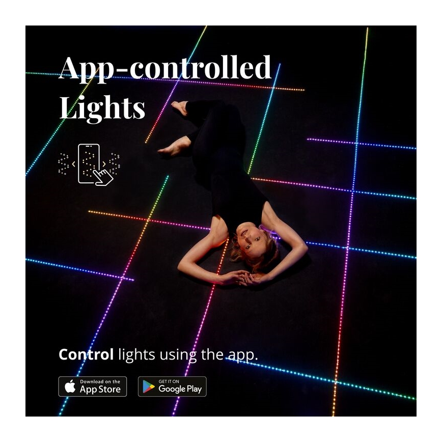Twinkly - LED RGB Dimbare strip LINE 100xLED 1,5 m Wi-Fi