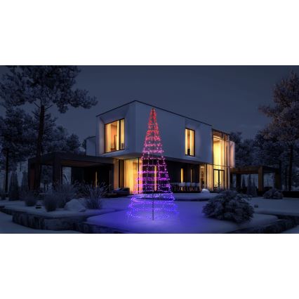 Twinkly - LED RGBW Dimmerbar buiten kerstboom LIGHT TREE 1000xLED 6 m IP44 Wi-Fi