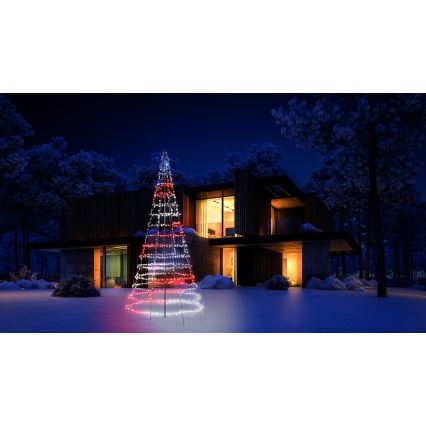 Twinkly - LED RGBW Dimmerbar buiten kerstboom LIGHT TREE 1000xLED 6 m IP44 Wi-Fi