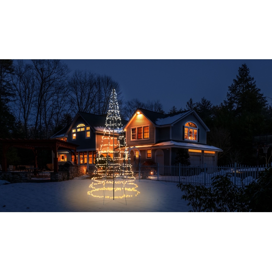 Twinkly - LED RGBW Dimmerbar buiten kerstboom LIGHT TREE 1000xLED 6 m IP44 Wi-Fi