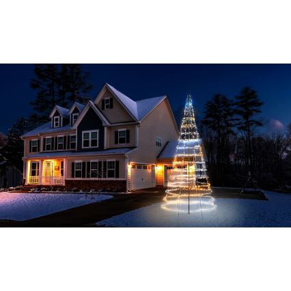 Twinkly - LED RGBW Dimmerbar buiten kerstboom LIGHT TREE 1000xLED 6 m IP44 Wi-Fi