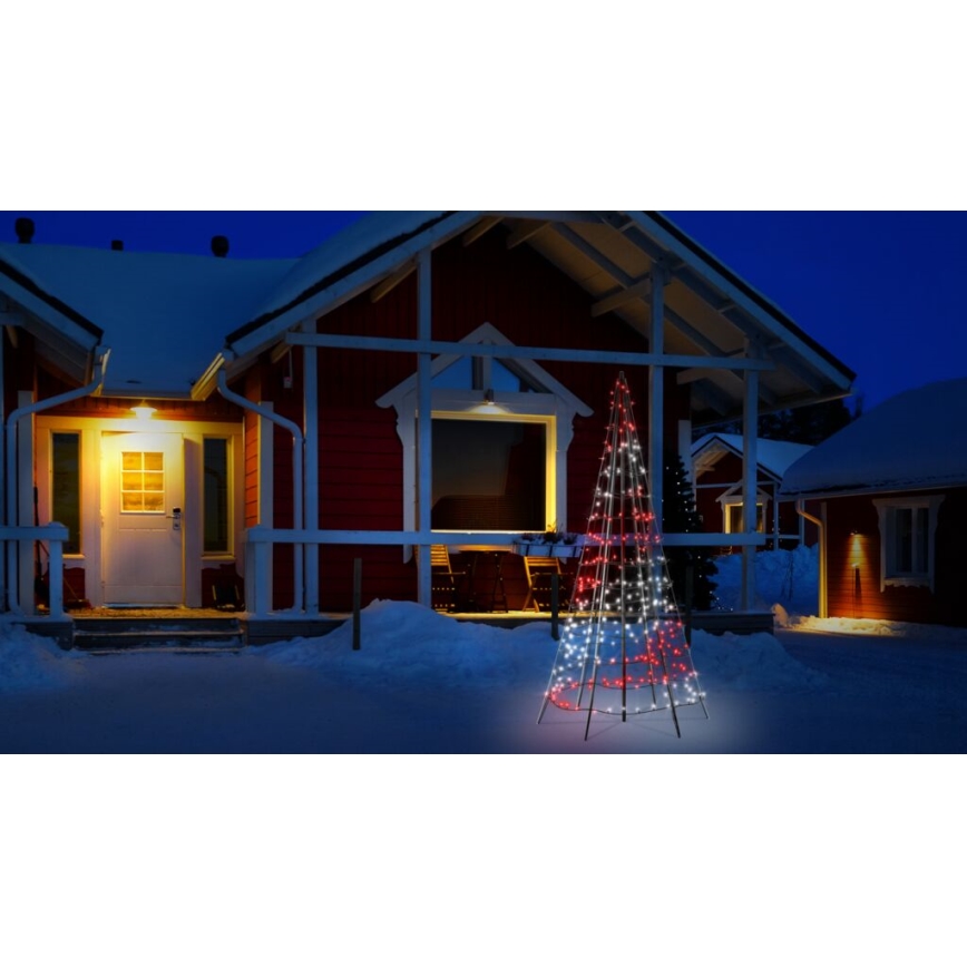 Twinkly - LED RGBW Dimbare buitenkerstboom LIGHT TREE 300xLED 2m IP44 Wi-Fi