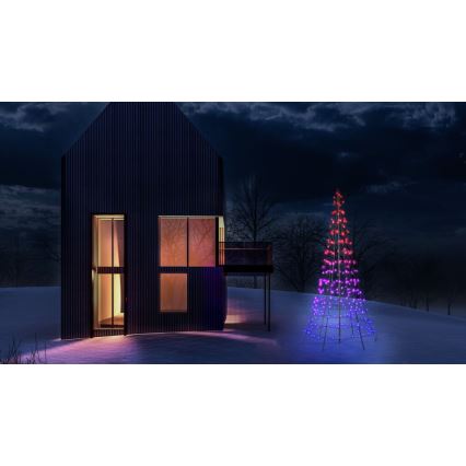 Twinkly - LED RGBW Dimbare buitenkerstboom LIGHT TREE 300xLED 2m IP44 Wi-Fi