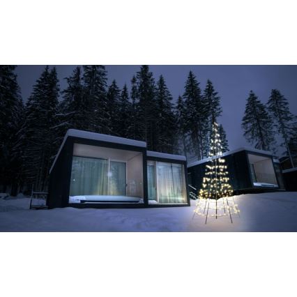 Twinkly - LED RGBW Dimbare buitenkerstboom LIGHT TREE 300xLED 2m IP44 Wi-Fi