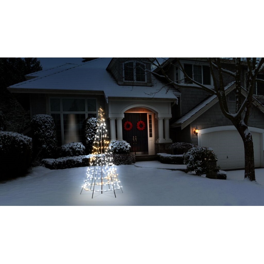 Twinkly - LED RGBW Dimbare buitenkerstboom LIGHT TREE 300xLED 2m IP44 Wi-Fi