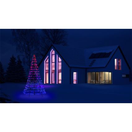 Twinkly - LED RGBW Dimbaar buitenshuis Kerstboom LIGHT TREE 450xLED 3m IP44 Wi-Fi