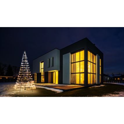 Twinkly - LED RGBW Dimbaar buitenshuis Kerstboom LIGHT TREE 450xLED 3m IP44 Wi-Fi