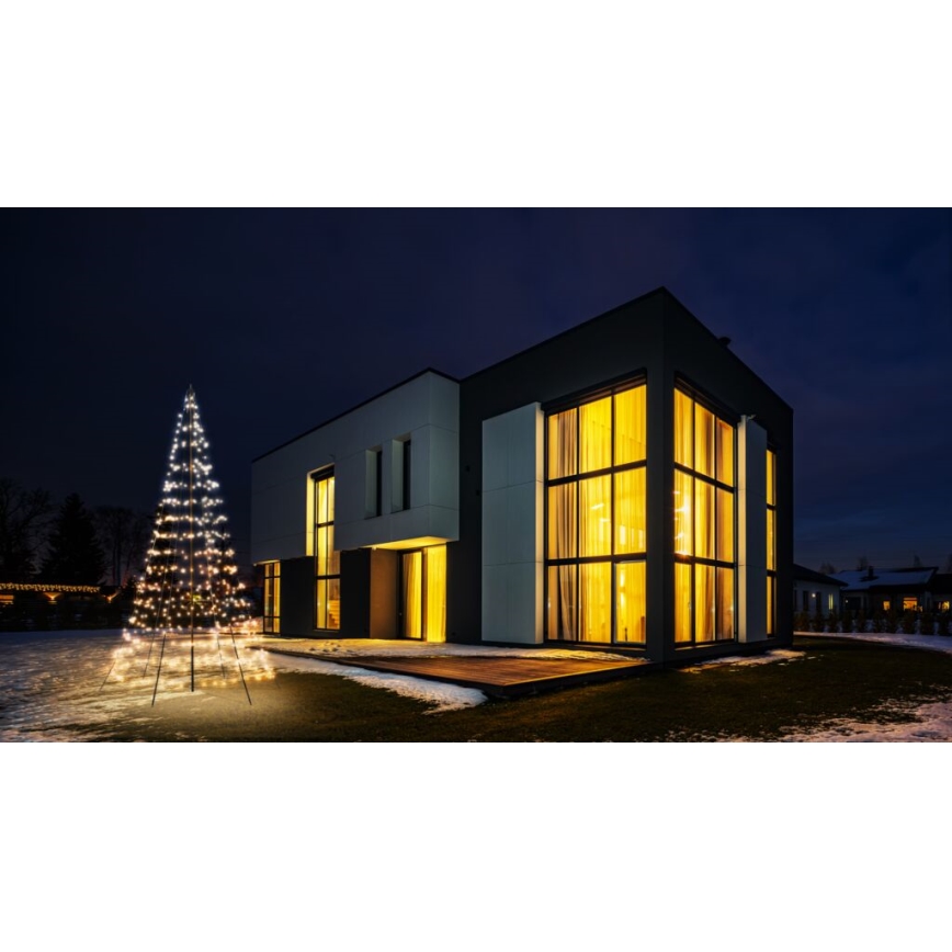 Twinkly - LED RGBW Dimbaar buitenshuis Kerstboom LIGHT TREE 450xLED 3m IP44 Wi-Fi