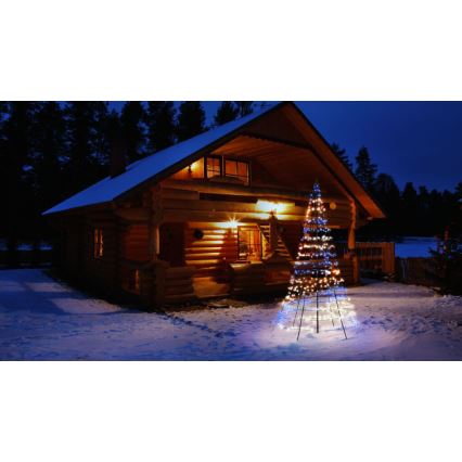 Twinkly - LED RGBW Dimbaar buitenshuis Kerstboom LIGHT TREE 450xLED 3m IP44 Wi-Fi