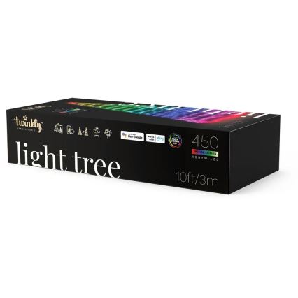 Twinkly - LED RGBW Dimbaar buitenshuis Kerstboom LIGHT TREE 450xLED 3m IP44 Wi-Fi