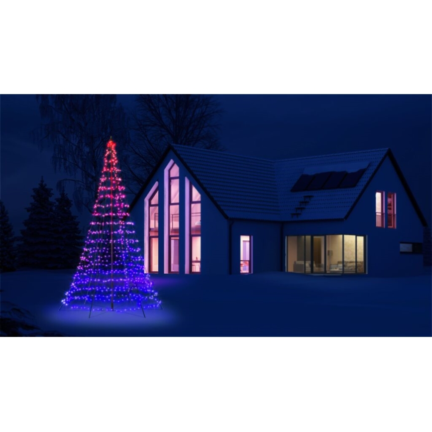 Twinkly - LED RGBW dimbare buitenkerstboom LIGHT TREE 750xLED 4m IP44 Wi-Fi