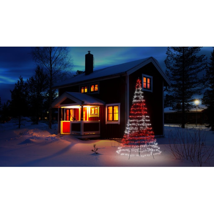 Twinkly - LED RGBW dimbare buitenkerstboom LIGHT TREE 750xLED 4m IP44 Wi-Fi