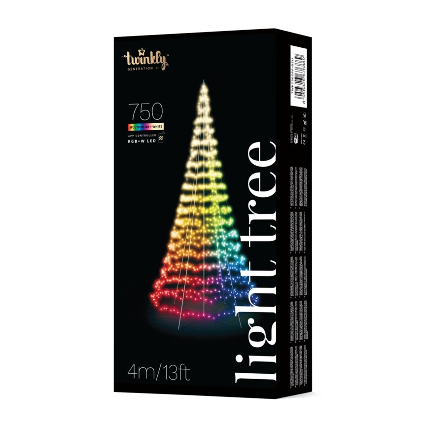 Twinkly - LED RGBW dimbare buitenkerstboom LIGHT TREE 750xLED 4m IP44 Wi-Fi
